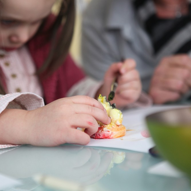 Child painting models